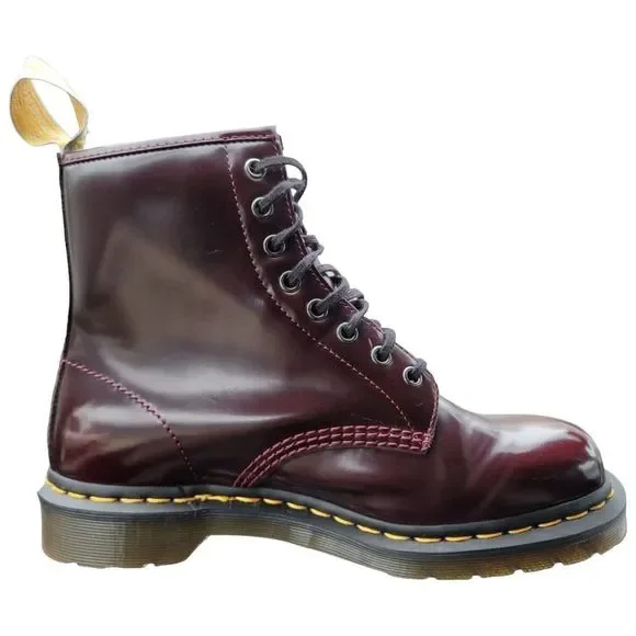 Dr. Martens 1460 Vegan Cherry Red Rub Off - Picture 5 of 14